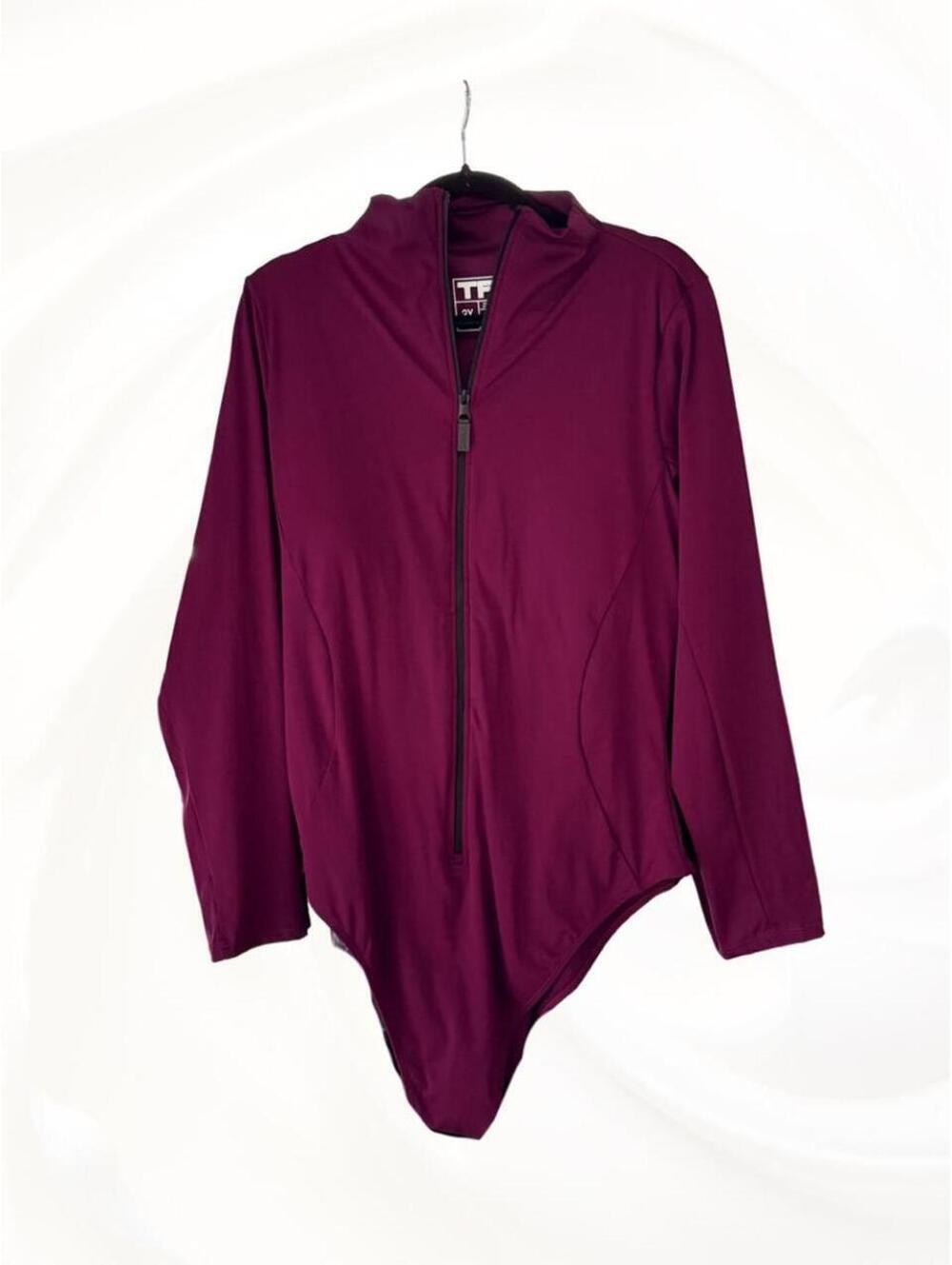 Ta3 women's 3XL Purple Zip Up swimsuit